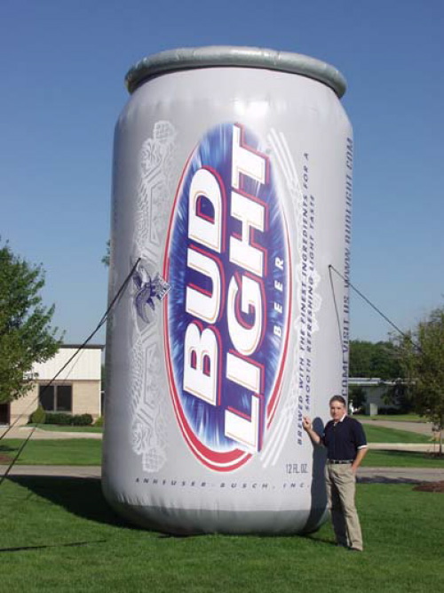 Inflatable Cans and Bottles bud light 20'